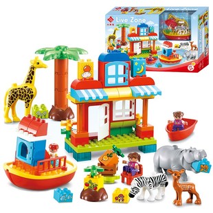 小木牛大颗粒积木房子百变拼装男孩女孩子M儿童宝宝益智拼插玩具