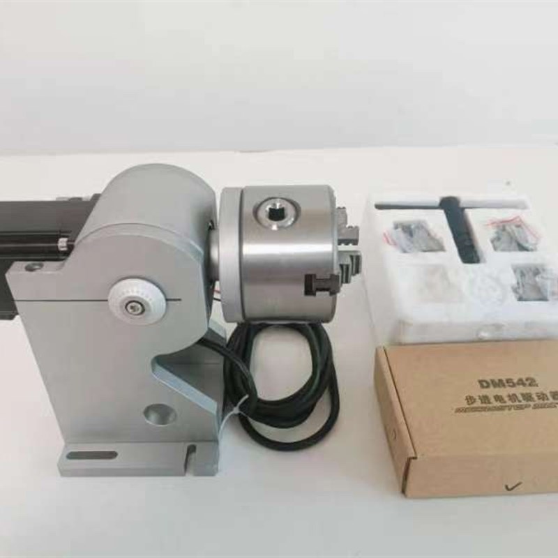 旋转用具一套包L括电机和夹具
