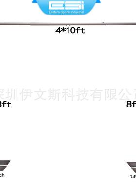 外贸固定4ft*10ft纱幔窗帘花墙架调节伸缩杆pipeanddrape
