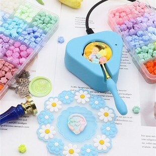 新品火漆印章电熔炉火漆印章套装环保安全电炉火V漆蜡粒加热工具