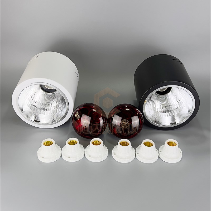 红外线灯泡275瓦贴膜汽车膜隔z热太阳膜保温膜展示柜玻璃温差测试