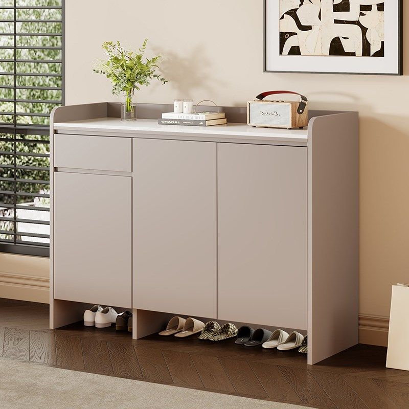 岩板鞋柜家用门口收纳柜一体靠墙实木柜子储物柜2025新款大玄关柜,住宅家具,鞋柜,淘宝优惠券,粉丝福利购,淘宝优惠卷