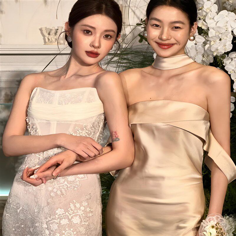 伴娘礼服2025新款春季气质女神范生日宴会订婚晨袍平时可穿成人礼