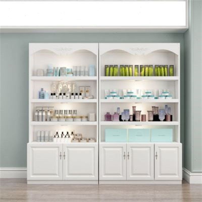 欧式化妆品展示柜货架陈列柜美甲店隔断货柜美容院展柜产品展示柜