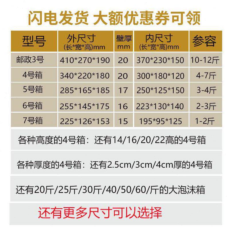 甄选山东泡沫箱包装箱生鲜海鲜水果草莓枇杷大樱桃快递保巨珑