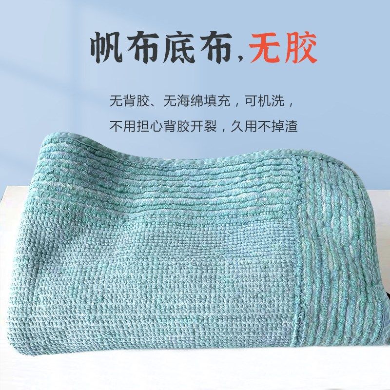 纯棉浴室门口吸水地垫卫生间防滑垫子纯色地毯家用洗手间卧室门垫