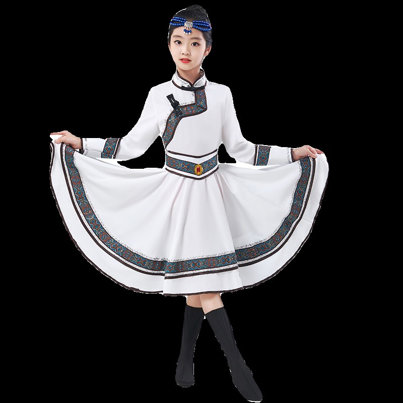 六一儿童蒙古服族舞蹈演出服装男女童少数民族草原筷子舞蒙族服饰