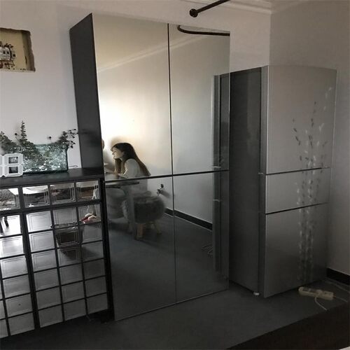 穿衣柜定制简约镜面大衣柜定做走入式衣J帽间储物柜挂衣阳台柜组