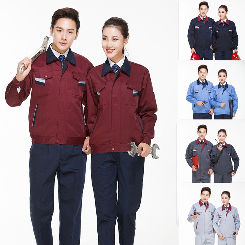 工作服套装男女春秋冬季工装工人工厂车间工地汽修工程厂服劳保服
