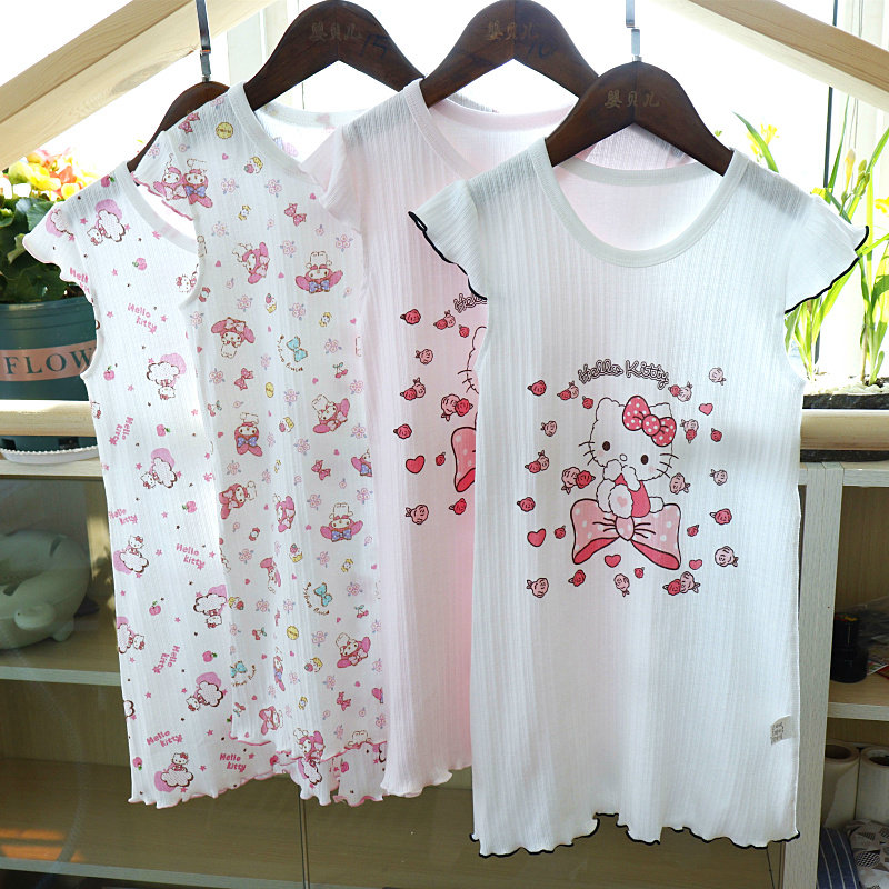 飞袖无骨女童睡裙 宝宝薄款纯棉儿童家居服无袖连衣裙睡衣卡通夏,童装/婴儿装/亲子装,家居裙/睡裙,淘宝优惠券,粉丝福利购,淘宝优惠卷
