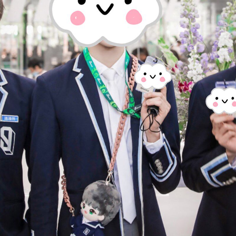 青春有你哑光磨砂包链裤娃娃链条百搭多色亚克力包带手机挂绳挂链