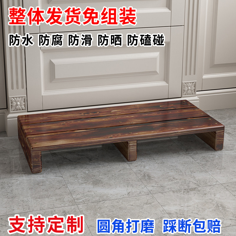 实木脚踏凳垫脚凳l办公室神器搁脚板钢琴厨房浴室脚踩垫高底座防