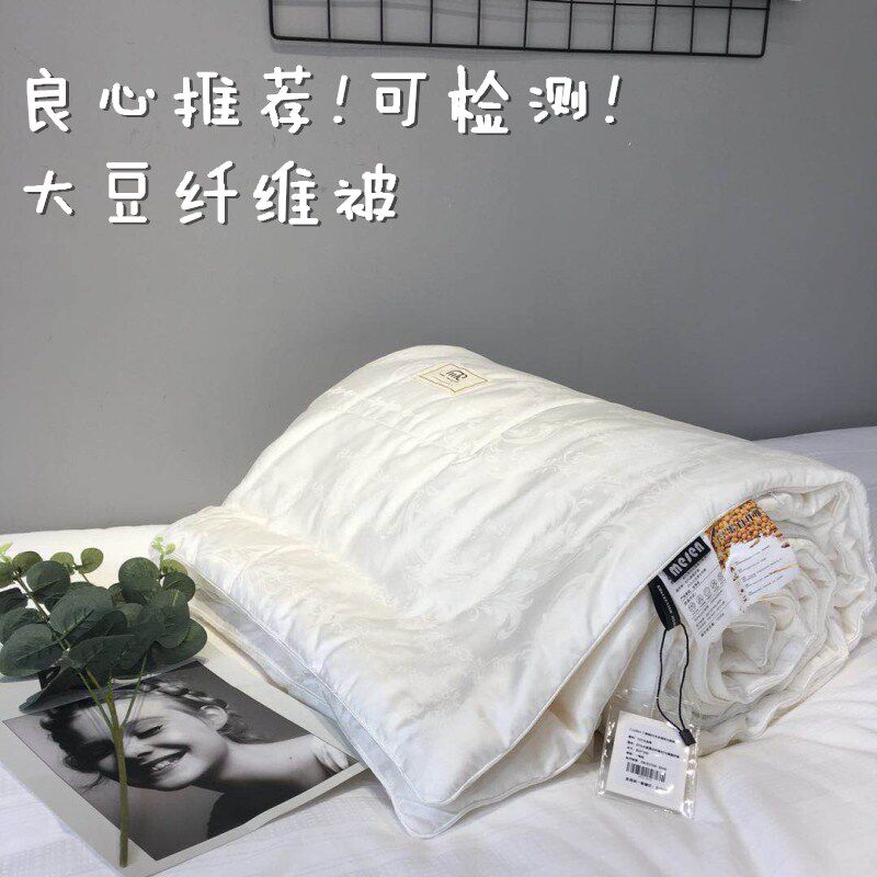 春秋大豆纤d维被薄被蛋白空调夏被芯保暖冬被贴身被胎双人床上用