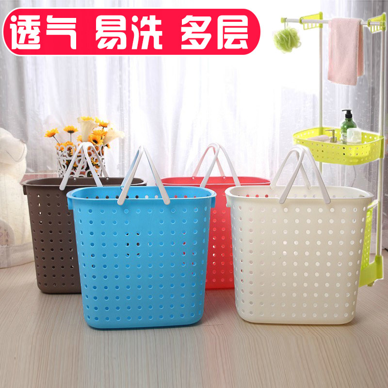 塑料脏衣c篮子脏衣服收纳筐篓浴室衣物大号洗衣篮落地卫生间置物