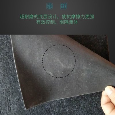 吸油毯工业黑灰色地面吸油防渗漏膜耐磨耐踩踏防滑车间走廊吸液毯
