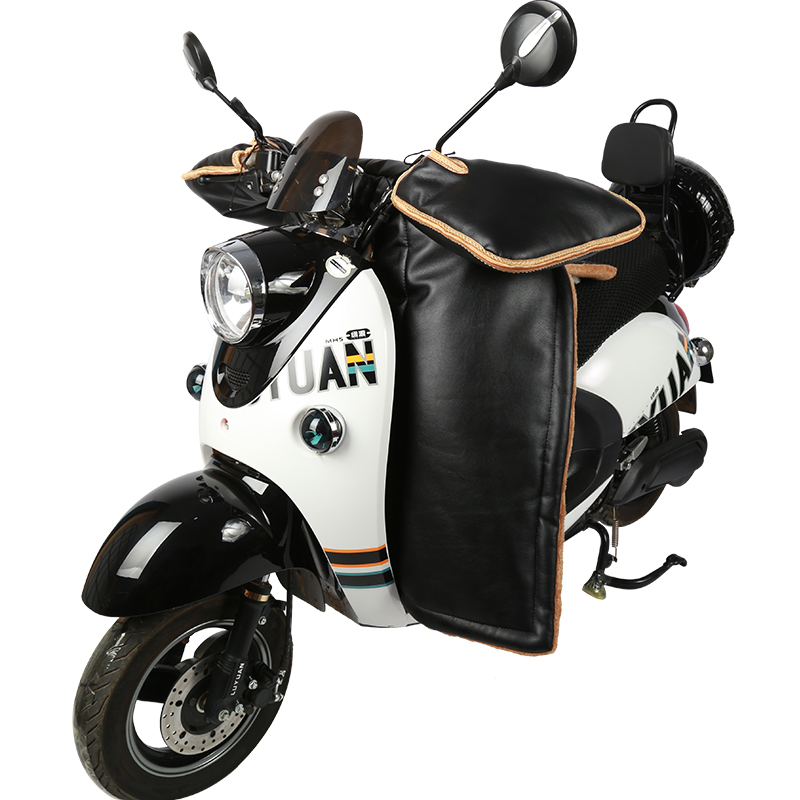 冬季男女电动车加绒加厚防水PU踏板分体挡风罩电三轮保暖防寒防风