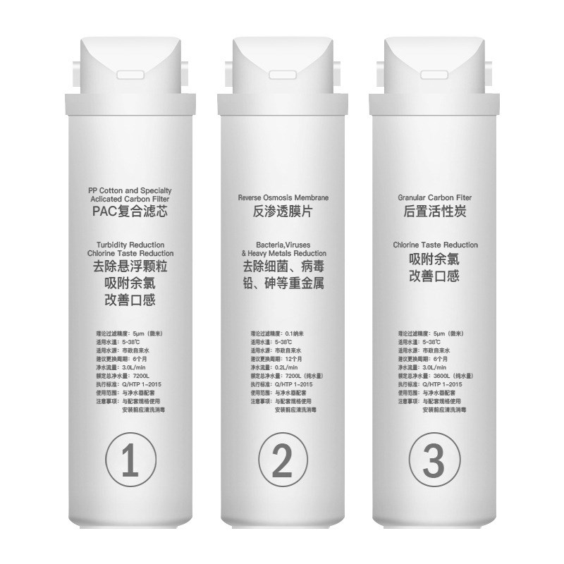 某迈碧丽RO-100A雅肯ACM-RO-A物云水立洁集成水路卡口PAC滤芯