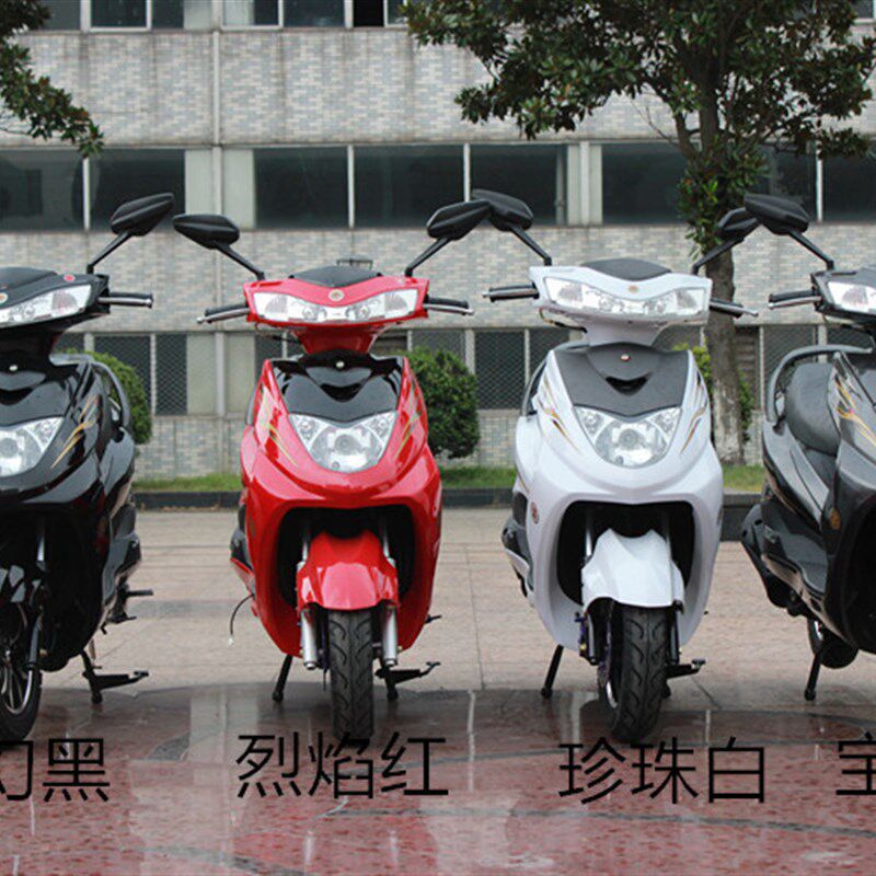 山区大功率两轮踏板车 国3迅鹰踏板摩托车 燃油助力车男女式