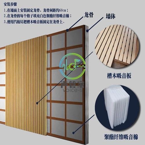 会议室槽木吸音板 体育馆礼堂墙面吸音隔音材料 木质打孔吸声板
