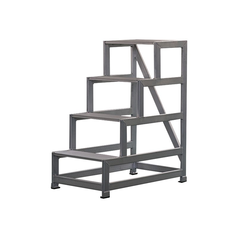 工业铝合金塌台平台梯工程建筑户外铝合金踏步台踏步梯登高梯移动