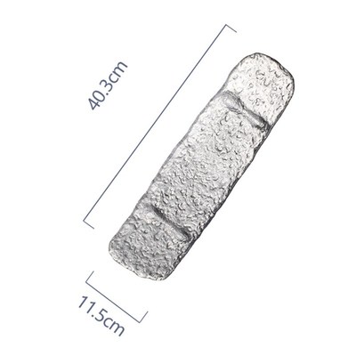 匠川社日式玻璃水果盘茶盘餐盘寿司长盘冰露水晶人工家用托盘