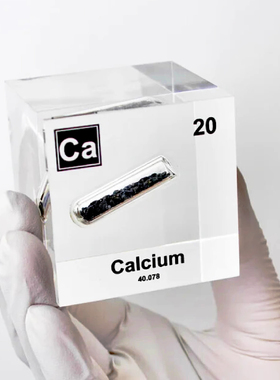 20号Ca钙元素立方体实物化学表