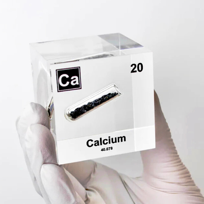 20号Ca钙元素立方体实物化学表