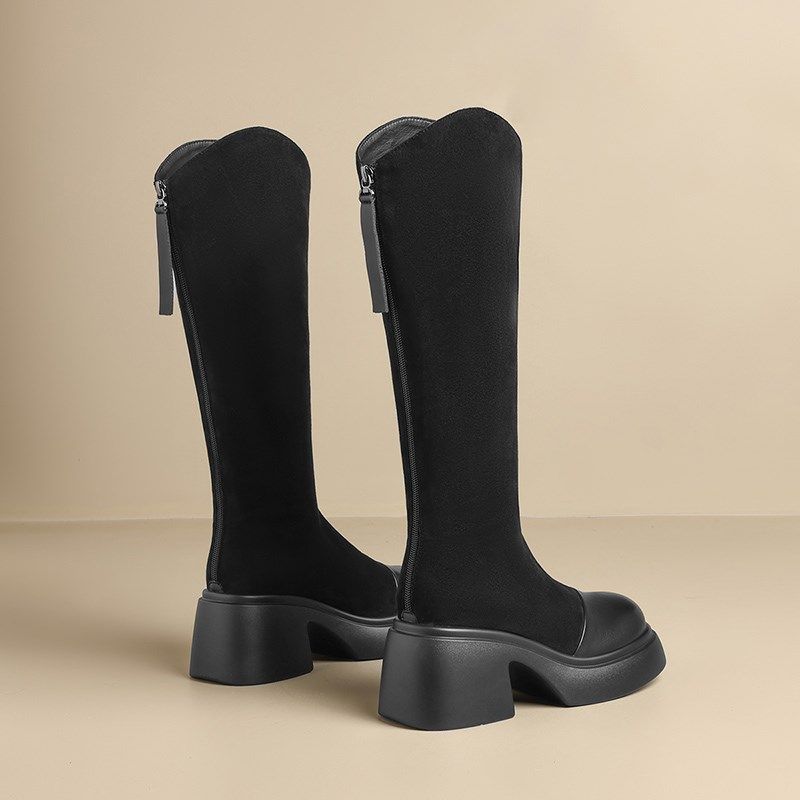 【秒高7.5cm】百搭高跟短靴女鞋春秋小个子2025短靴女靴,女鞋,骑士靴,淘宝优惠券,粉丝福利购,淘宝优惠卷