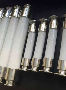 制药级硅胶钢丝软管 生物化工输送钢丝管 白色耐高温硅胶管耐酸碱