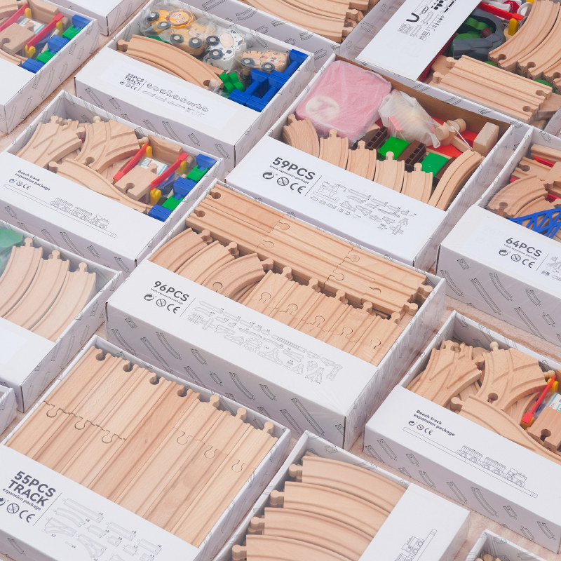 木质轨道车套装轨道配件拓展包 木制儿童益智拼装玩具车2岁男,玩具/童车/益智/积木/模型,木质积木,淘宝优惠券,粉丝福利购,淘宝优惠卷