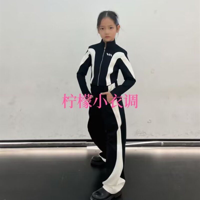新款少儿儿童模特形体礼仪训练服装加绒校服男女童t台走秀练功服
