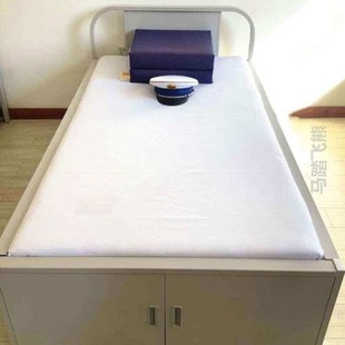 床单人军白定型床单涤棉白床消防纯棉硬制式武白内务床单@白加线