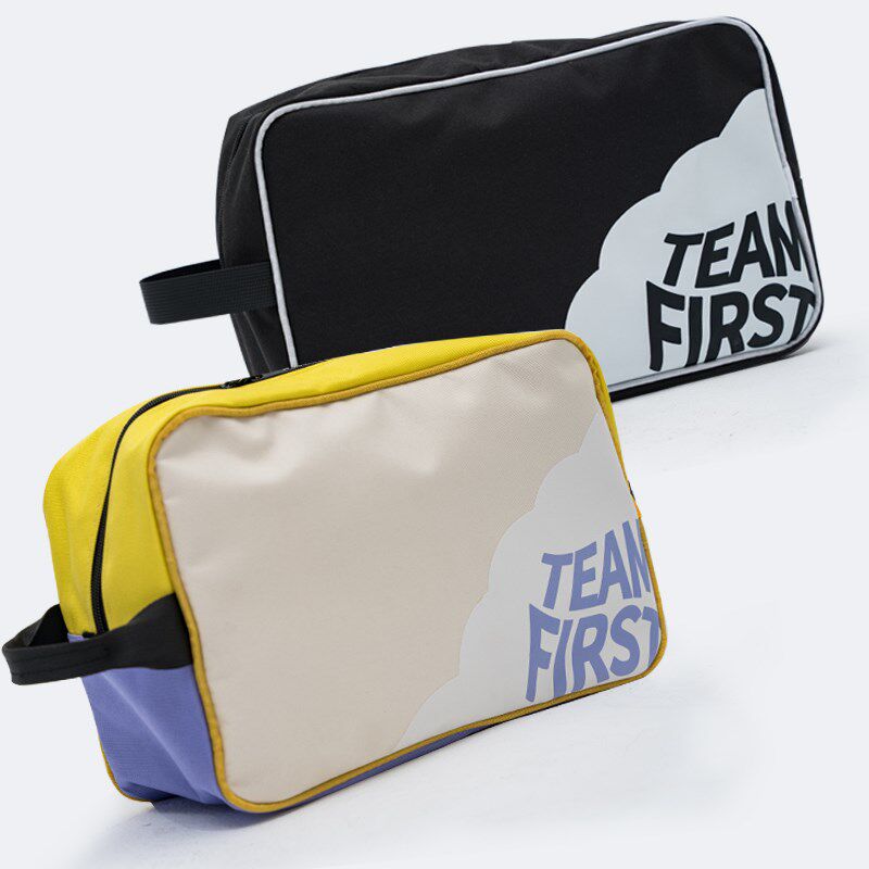 手提便携旅行收纳包黑色手提足球鞋篮球鞋运动健身鞋包羽毛球鞋袋