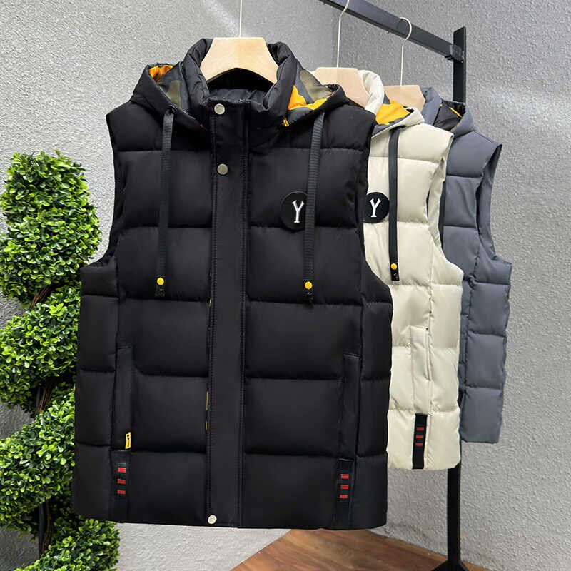 秋冬季男士马甲2024新款青少年防寒背心休闲爆款时尚坎肩加厚外套