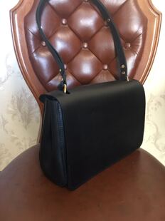 头层牛皮纯手缝翻盖款单肩包 真皮手工通勤包单肩斜挎软牛皮女包