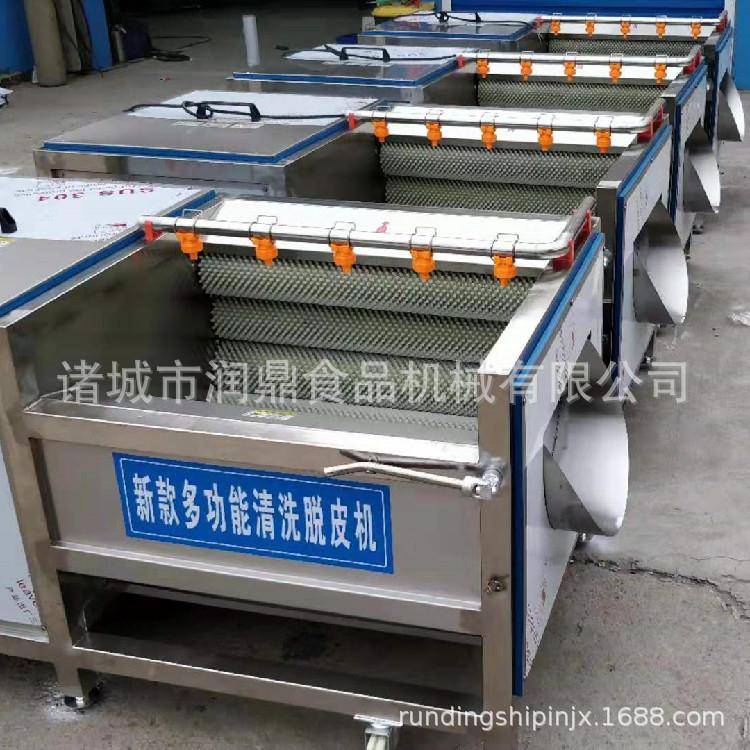 毛刷去皮清洗机红枣毛刷清洗机核桃毛刷清洗机冬瓜毛辊清洗机