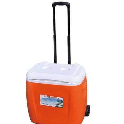 28L38L户外保温箱PU冷藏箱商用海钓车载保鲜箱家用冰桶带拉杆轮子