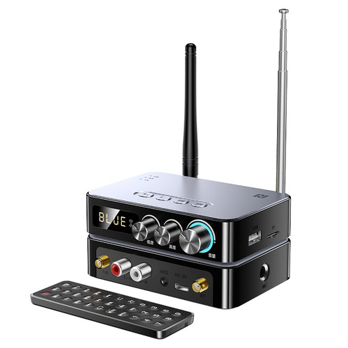 蓝牙5.1接收器转老式音箱功放专用AUX音频适配器电脑视发射器