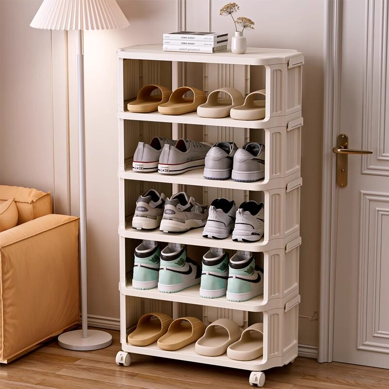 家用鞋架塑料小户型门口宿舍出租屋门后省空间多层窄鞋柜,收纳整理,鞋子收纳架,淘宝优惠券,粉丝福利购,淘宝优惠卷