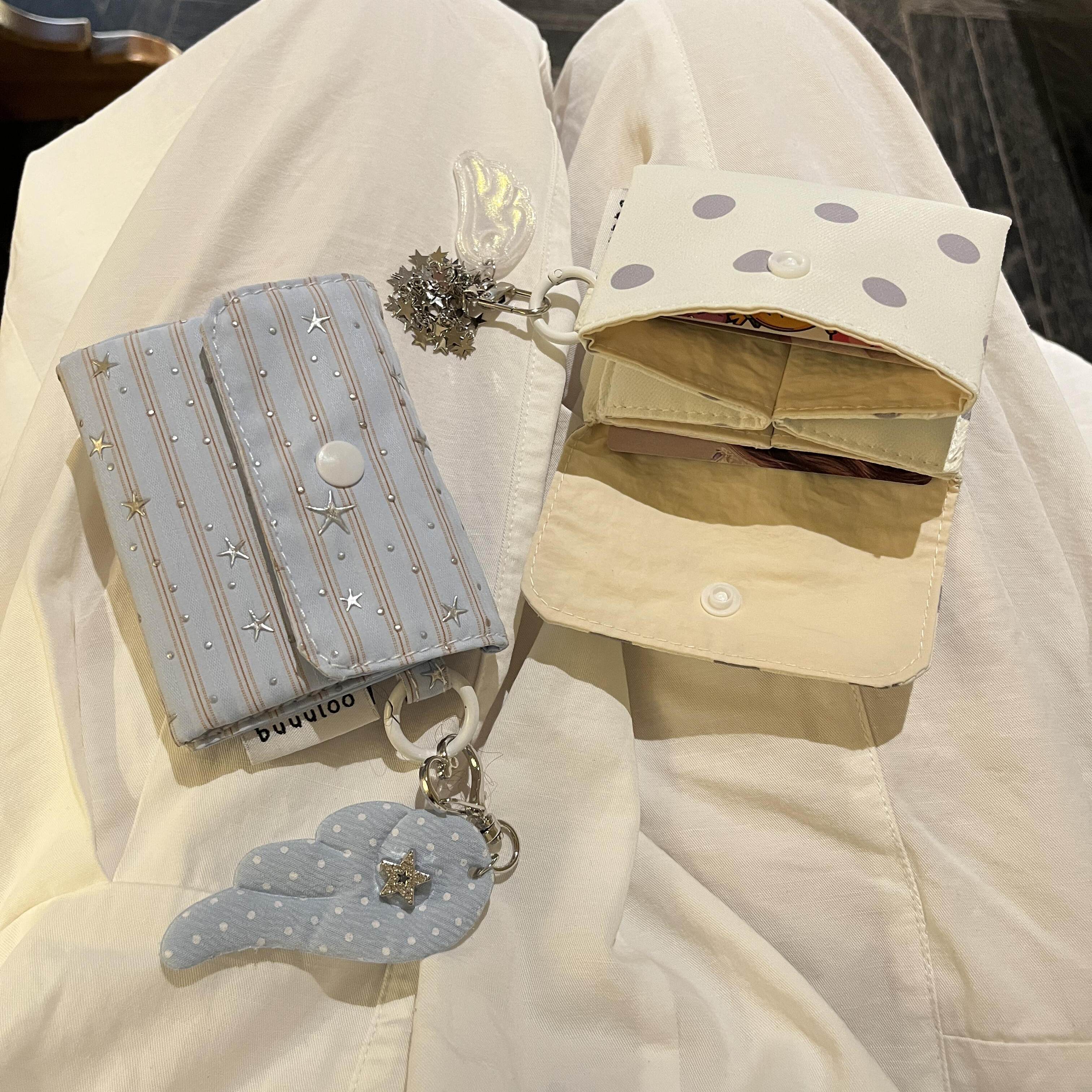 Wallet, cardholder, and all-in-one coin purse for female students