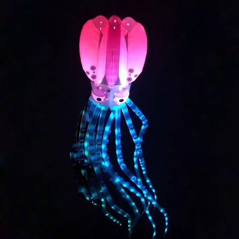 新款夜光风筝 夜光软体虫子风筝 16平M夜光风筝 贴片夜光灯