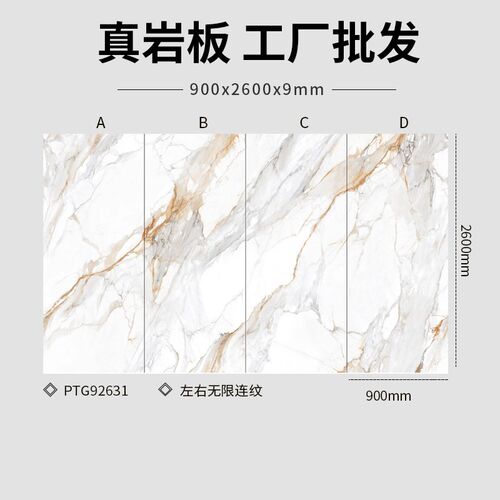 卡拉卡塔金岩板电视背景墙90w0x2600客厅沙发现代简约大理石大板