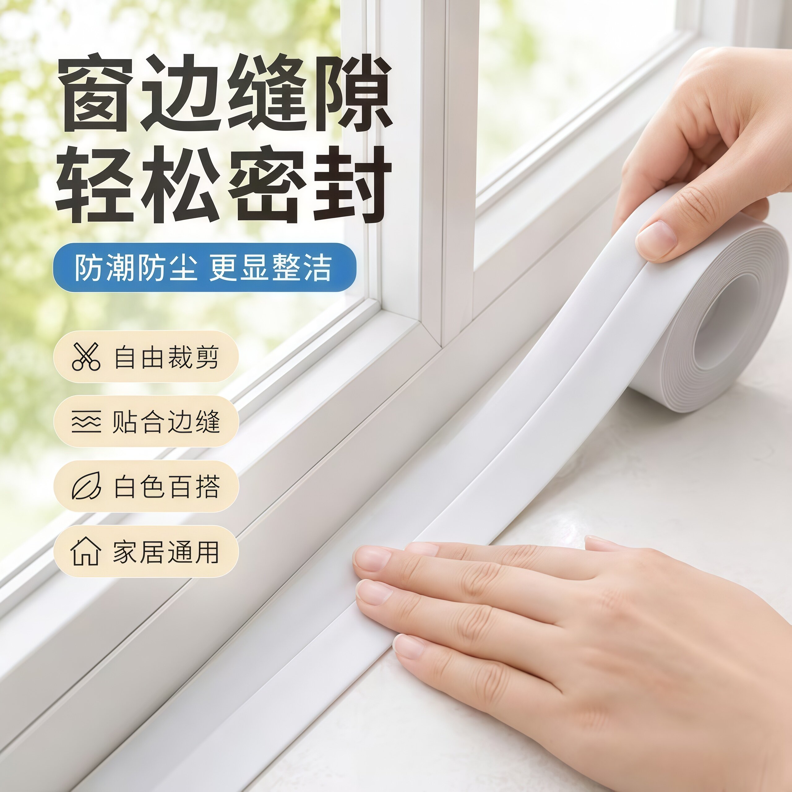 厨卫自粘防水防油防霉密封贴条