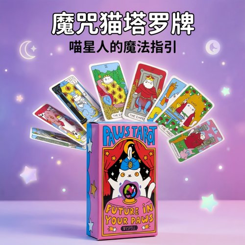可爱猫咪塔罗牌治愈休闲超解压