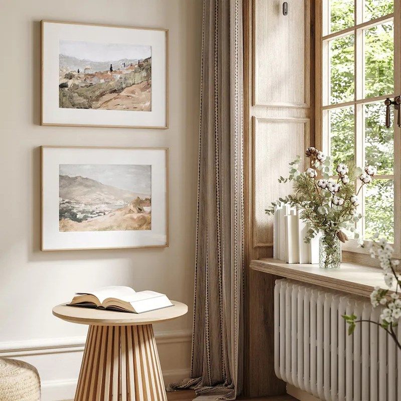 客厅沙发背景墙装饰画现代简约二联挂画餐厅卧室床头浪漫风景艺术,家居饰品,现代装饰画,淘宝优惠券,粉丝福利购,淘宝优惠卷