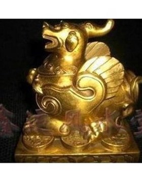 大号风水镇宅黄铜貔貅摆件招财貔貅镇宅风水器物中式单角坐式