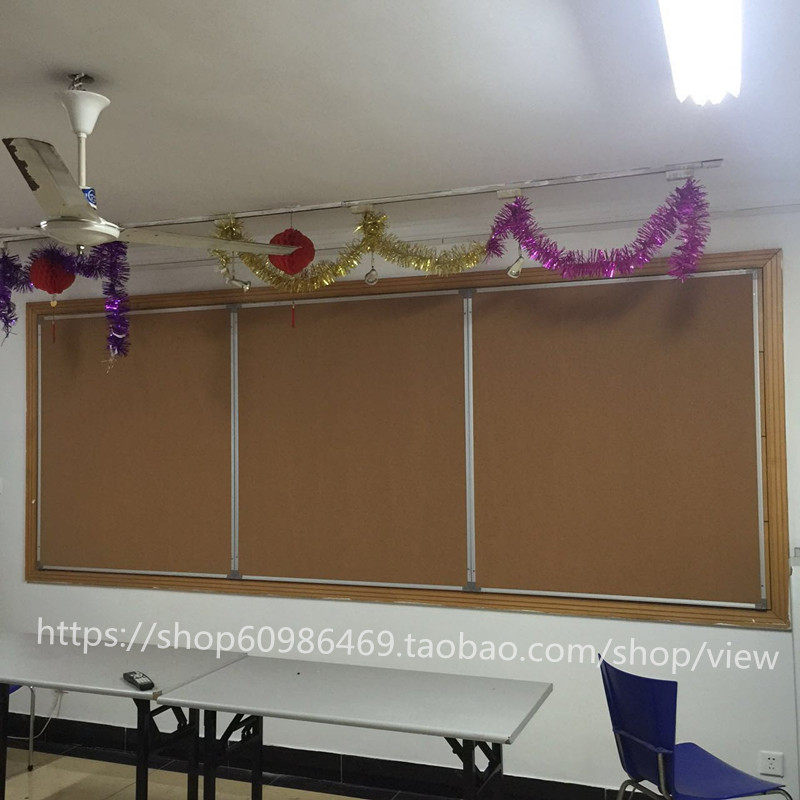 铝框软木板照f片墙留言板90*120CM 照片板 图钉板 按钉板宣传栏
