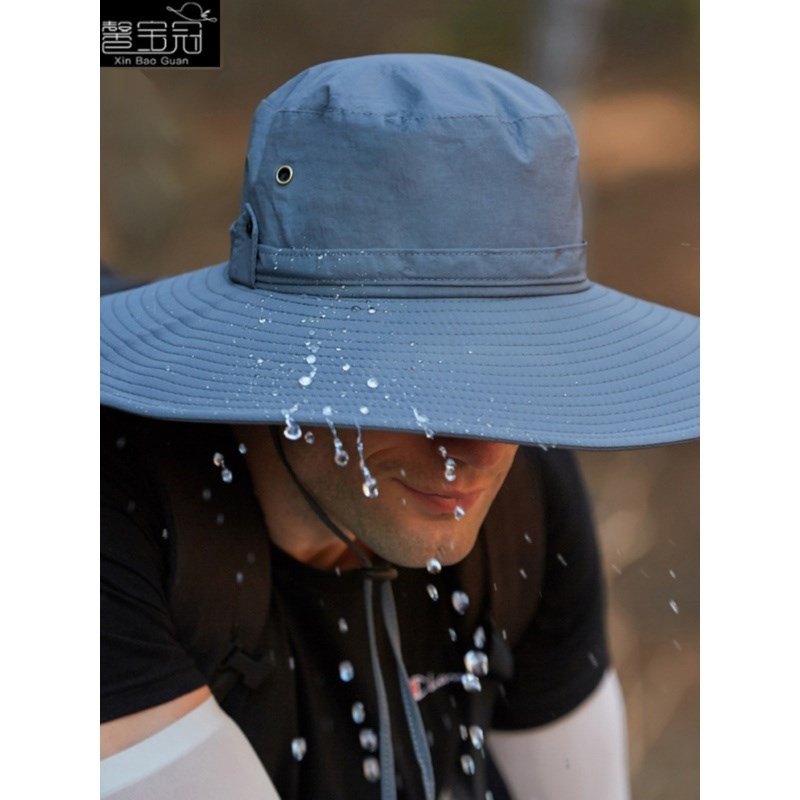 下雨专用帽子夏天防雨帽遮雨男女防水户外徒步旅游渔夫帽钓鱼垂钓