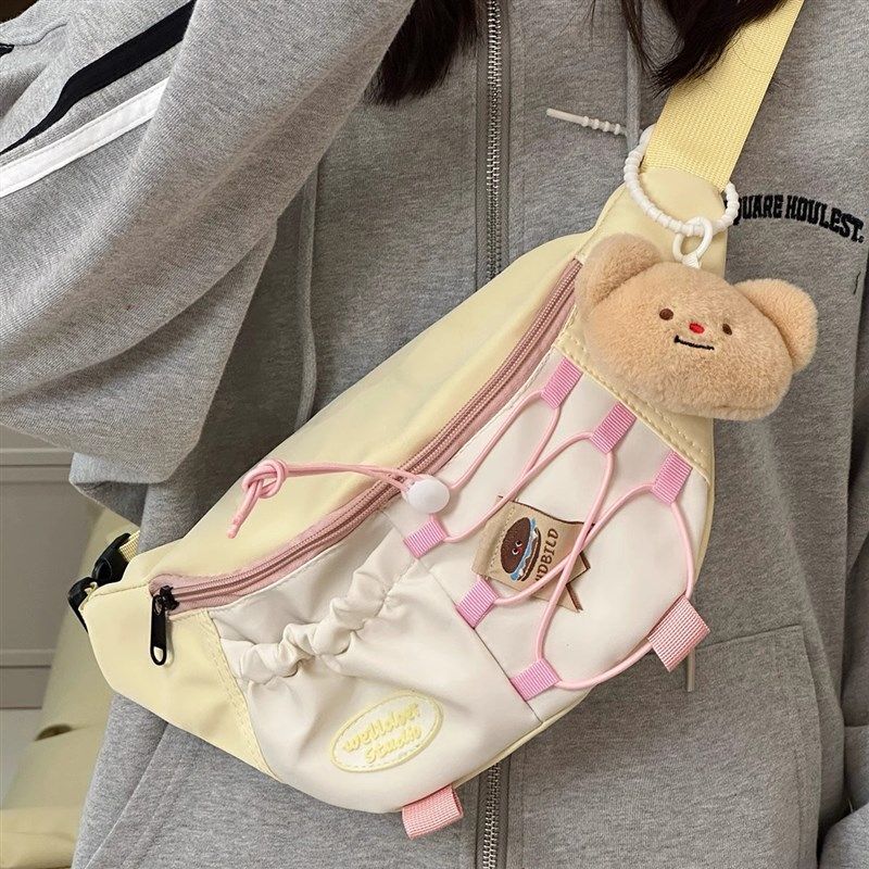 韩风可爱少女撞色胸包小众斜挎包学生旅游轻便休闲百搭腰包包女生,箱包皮具/热销女包/男包,胸包,淘宝优惠券,粉丝福利购,淘宝优惠卷