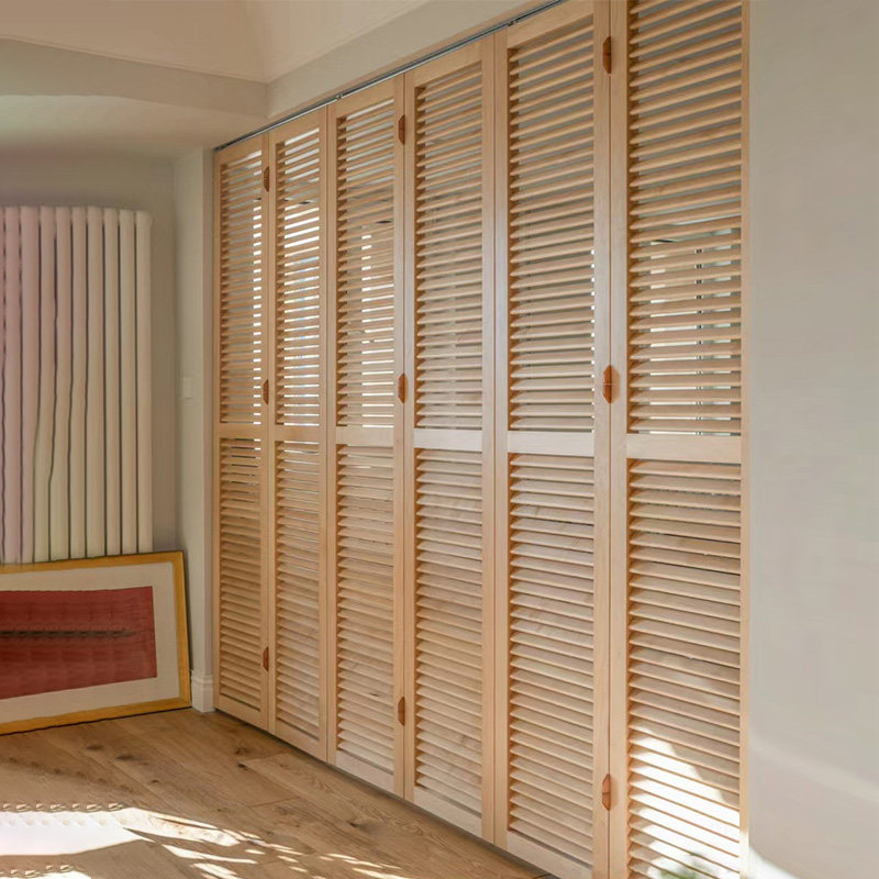 折叠百叶柜门卫生间窗户防走光百叶实木简约百叶门百叶窗百叶隔断,全屋定制,阳台门,淘宝优惠券,粉丝福利购,淘宝优惠卷